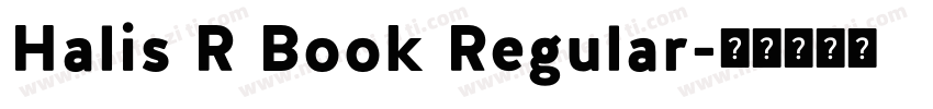 Halis R Book Regular字体转换